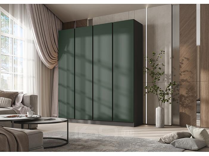 Келвин Шкаф 4-х ств. (2000) (Изумрудный, Графит)