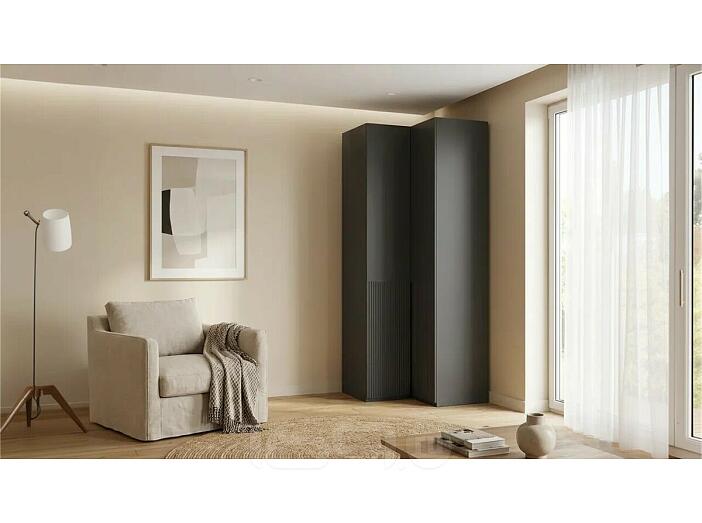 Марвэл Шкаф угловой (Браш Графит, Графит)