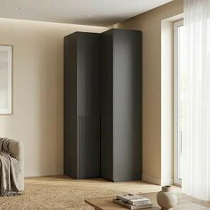 Марвэл Шкаф угловой (Браш Графит, Графит)