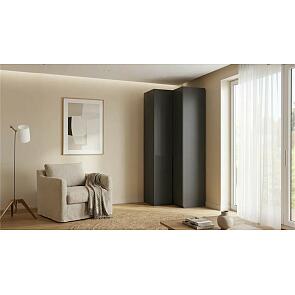 Марвэл Шкаф угловой (Браш Графит, Графит)