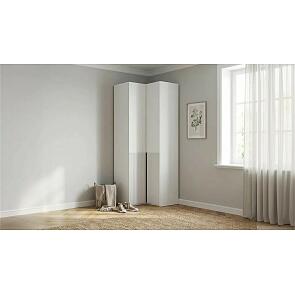 Марвэл Шкаф угловой (Браш Вайт, Белый)