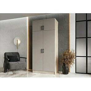 Шкаф 2-х ств. штанга+полка (Кашемир, Дуб Крафт серый)