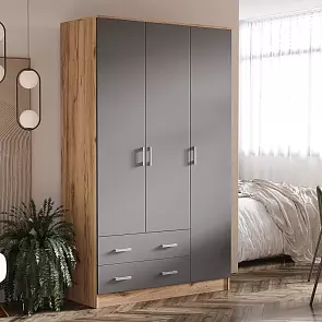 Шкаф 3-х ств. (Графит/Дуб Крафт)