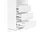 Челси Стеллаж (Ш) (Белый глянец, Белый)