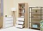 Челси Стеллаж (Ш) (Белый глянец, Дуб сонома)