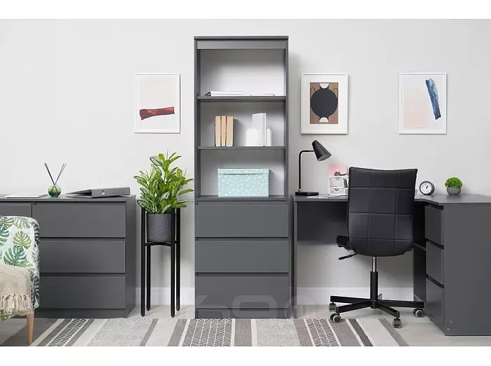 Челси Стеллаж (Ш) (Графит, графит)