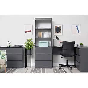 Челси Стеллаж (Ш) (Графит, графит)