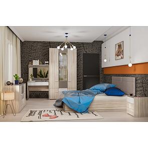 Спальня Элен -02 Ясень Шимо светлый/Белый глянец