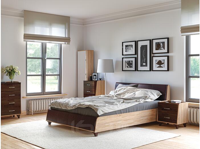 Спальня Келли-02 Дуб Сонома / Дуб Кальяри Спальня Келли-02 Дуб Сонома / Дуб Кальяри