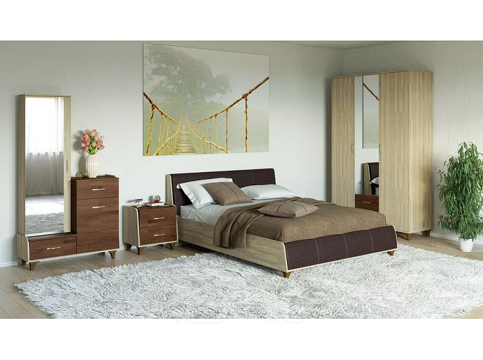 Спальня Келли-01 Дуб Сонома/Дуб Кальяри Спальня Келли-01 Дуб Сонома/Дуб Кальяри