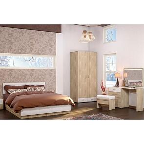 Спальня Линда-01 Дуб Сонома/Белый