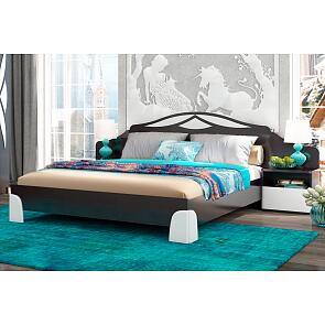 Спальня Жаннет-02 Дуб-феррара/Белый глянец