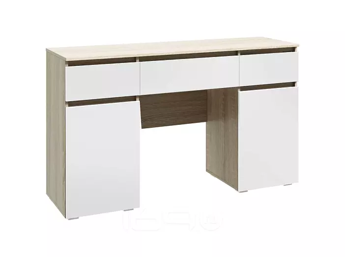 С/Г Ким Туалетный стол (Белый глянец холодный, сонома)