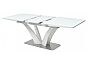 Стол FREYA 160 WHITE GLASS белый глянец