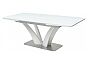 Стол FREYA 160 WHITE GLASS белый глянец