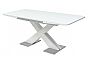 Стол CONTI 140 WHITE GLASS белый глянец
