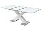 Стол CONTI 140 WHITE GLASS белый глянец