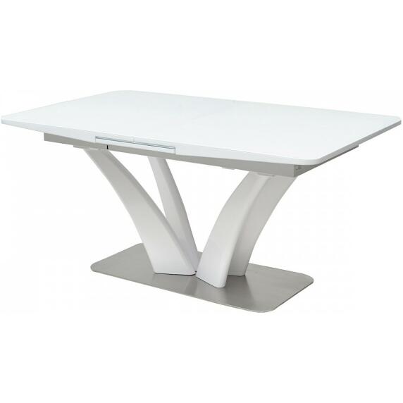 Стол FREYA 160 WHITE GLASS белый глянец