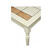 Стол обеденный LT T13302 BUTTERMILK/ плитка 2 тона LILY WHITE/ COSMO