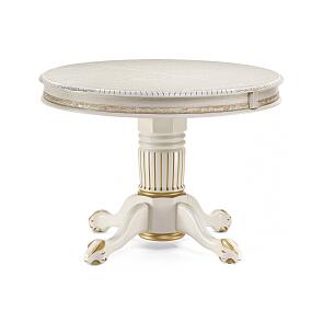 Стол  Альфред крем с золотой патиной