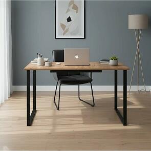 Стол деревянный Лиман 117 (157) x 77 дуб крафт золотой / черный матовый