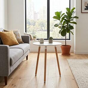 Стол деревянный Lorini 60 white / wood