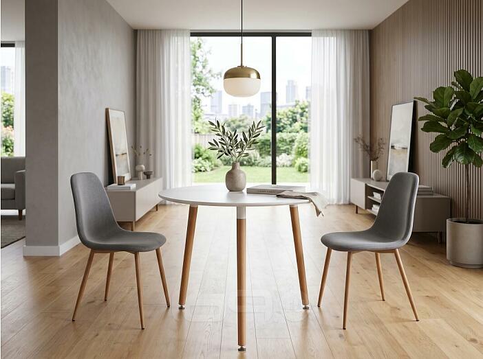 Стол деревянный Lorini 80 white / wood
