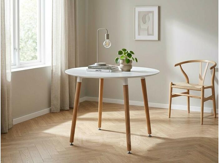 Стол деревянный Lorini 90 white / wood