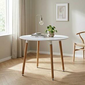 Стол деревянный Lorini 90 white / wood
