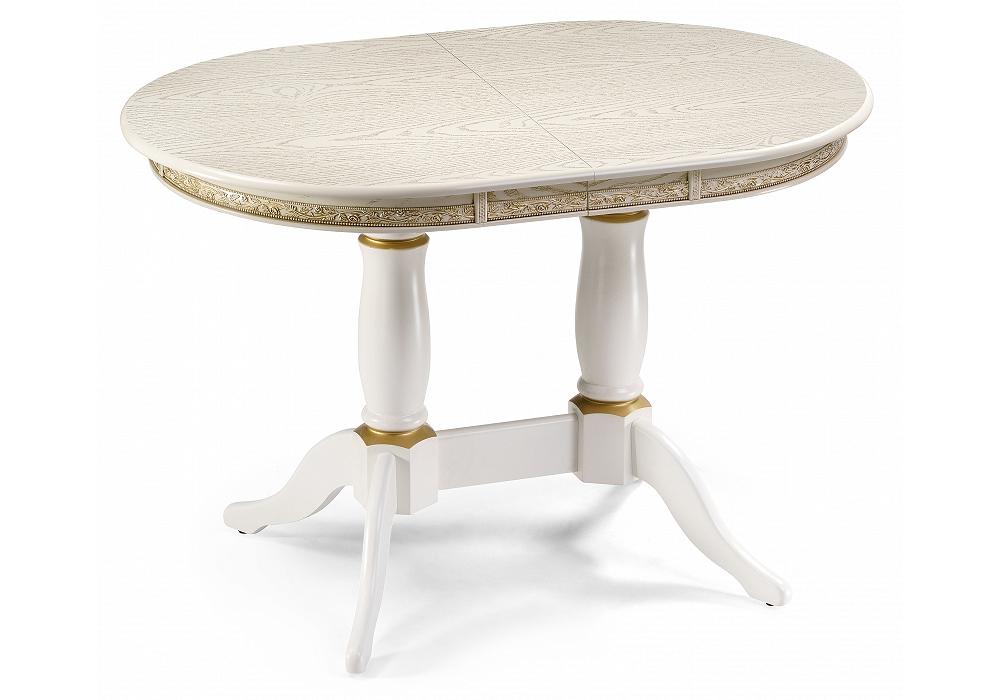 

Стол Кантри 120 крем с золотой патиной, Кремовый