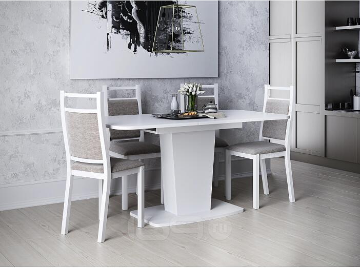 Стол Токио-28 / Киото-28 белый обеденный 