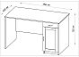 КАСТОР стол письменный 116х65 RU белый