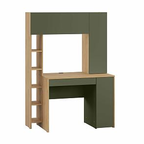 Комфорт Стол компьютерный 12.71 Гикори Рокфорд Натуральный KO86 PW, Дымчатый Зеленый K521