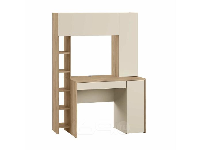 Комфорт Стол компьютерный 12.71 Гикори Рокфорд Натуральный KO86 PW, Сатин 7045 SU