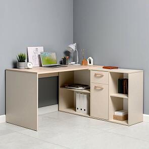 Лайт Стол письменный 03.245 F Сатин 7045 SU, Дуб эндгрейн элег.