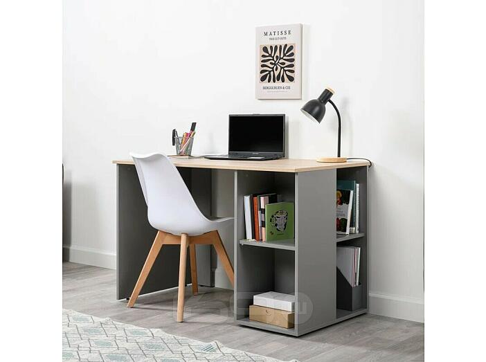 Лайт Стол письменный 12.163 Серый Шифер, Дуб Белый exclusive OW D4430