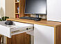 Комфорт Стол компьютерный 12.71 Дуб Золотой CRAFT,Белая Аляска