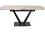 Стол ALATRI 120 GLOSS AMBER JADE SOLID CERAMIC / BLACK, ®DISAUR