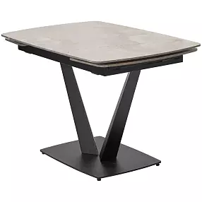 Стол ALATRI 120 GLOSS AMBER JADE SOLID CERAMIC / BLACK, ®DISAUR