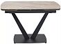 Стол ALATRI 120 GLOSS AMBER JADE SOLID CERAMIC / BLACK, ®DISAUR