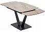 Стол ALATRI 120 GLOSS AMBER JADE SOLID CERAMIC / BLACK, ®DISAUR