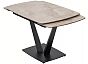 Стол ALATRI 120 GLOSS AMBER JADE SOLID CERAMIC / BLACK, ®DISAUR