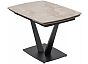 Стол ALATRI 120 GLOSS AMBER JADE SOLID CERAMIC / BLACK, ®DISAUR