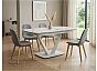 Стол ALATRI 120 GLOSS STATUARIO WHITE SOLID CERAMIC / WHITE, ®DISAUR
