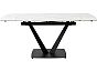 Стол ALATRI 120 GLOSS STATUARIO WHITE SOLID CERAMIC / WHITE, ®DISAUR