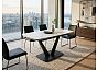 Стол ALATRI 120 GLOSS STATUARIO WHITE SOLID CERAMIC / WHITE, ®DISAUR