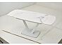 Стол ALATRI 120 GLOSS STATUARIO WHITE SOLID CERAMIC / WHITE, ®DISAUR