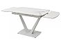 Стол ALATRI 120 GLOSS STATUARIO WHITE SOLID CERAMIC / WHITE, ®DISAUR
