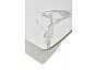 Стол ALATRI 120 GLOSS STATUARIO WHITE SOLID CERAMIC / WHITE, ®DISAUR