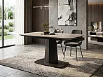 Стол BALDE 120 GLOSS AMBER JADE SOLID CERAMIC / BLACK, ®DISAUR